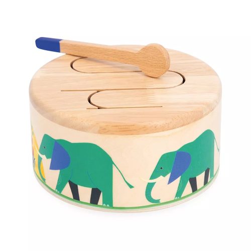 Tambour drum GIOIA instrument de musique enfant revendeur janod magasin de jouets en bois à saint pierre livraison LA REUNION 974