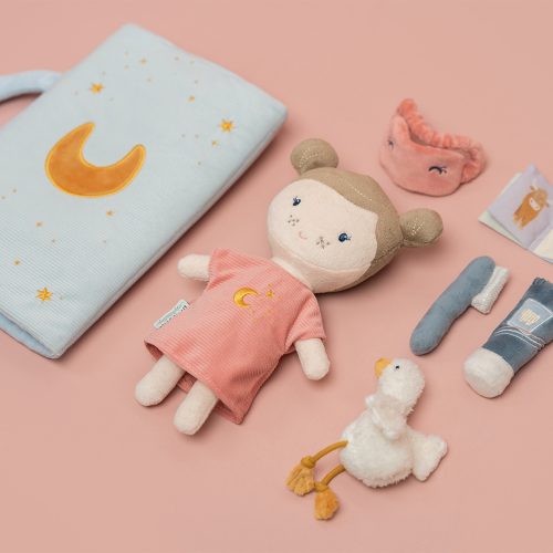 Set poupée en tissu ROSA Bonne nuit soirée pyjama revendeur officiel LITTLE DUTCH magasin de jouet et cadeau pour enfant saint pierre 97410 LA REUNION 974 livraison sur toute l'ile