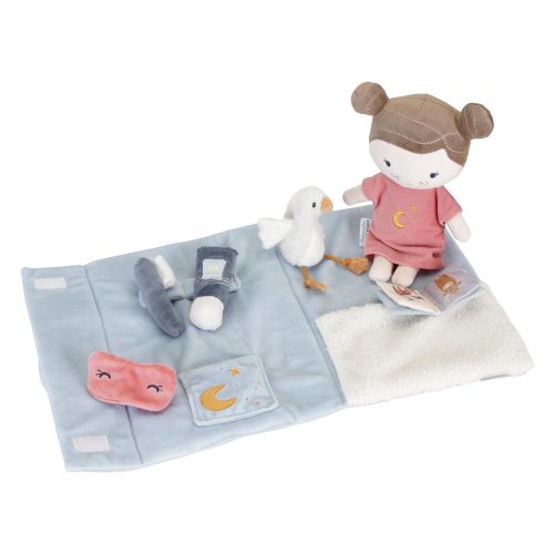 Set poupée en tissu ROSA Bonne nuit soirée pyjama revendeur officiel LITTLE DUTCH magasin de jouet et cadeau pour enfant saint pierre 97410 LA REUNION 974 livraison sur toute l'ile