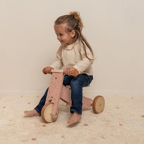 Tricycle en bois LITTLE PINK FLOWERS revendeur officiel LITTLE DUTCH boutique de jouets pour enfants saint pierre 97410 reunion livraison 974