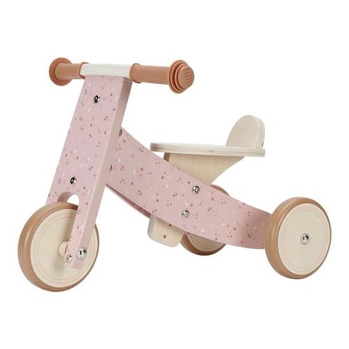 Tricycle en bois LITTLE PINK FLOWERS revendeur officiel LITTLE DUTCH boutique de jouets pour enfants saint pierre 97410 reunion livraison 974