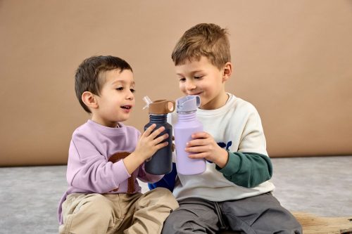 GOURDE ISOTHERME INOX LASSIG LITTLE GANG sourire marine rentrée des classes magasin enfant à st pierre 97410 livraison LA REUNION 974