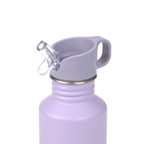 GOURDE ISOTHERME INOX LASSIG LITTLE GANG coeur mauve rentrée des classes magasin enfant à st pierre 97410 livraison LA REUNION 974