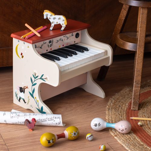 Piano électronique en bois APRÉS LA PLUIE boutique jouets saint pierre ile la reunion livraison 974 revendeur officiel MOULIN ROTY