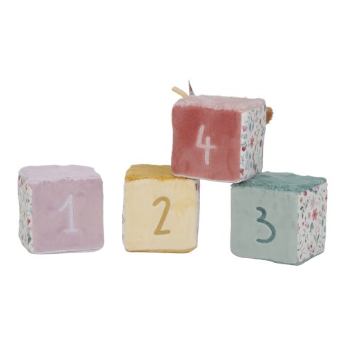 Lot de 4 Cubes en tissu FAIRY GARDEN revendeur officiel LITTLE DUTCH saint pierre boutique de jouets enfant bébé ile de la reunion livraison 974