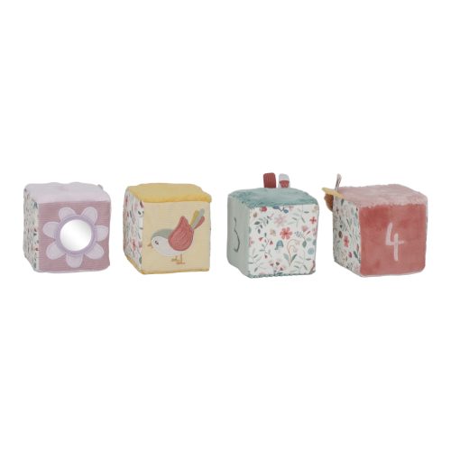 Lot de 4 Cubes en tissu FAIRY GARDEN revendeur officiel LITTLE DUTCH saint pierre boutique de jouets enfant bébé ile de la reunion livraison 974