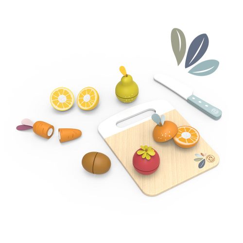 Fruits à découper SPEEDY MONKEY jeu imitation en bois accessoires cuisines enfants magasin de jouets à st pierre 97410 livraison LA REUNION 974