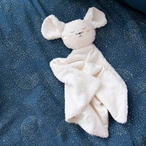 Doudou en coton Bio SOURIS NATURAL