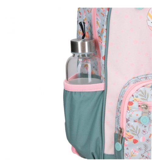 Sac à dos à roulettes pour école primaire cartable de qualité boutique pour enfant saint pierre ILE DE LA REUNION rentrée des classes écoles livraison 974 fille rose fleur tropical