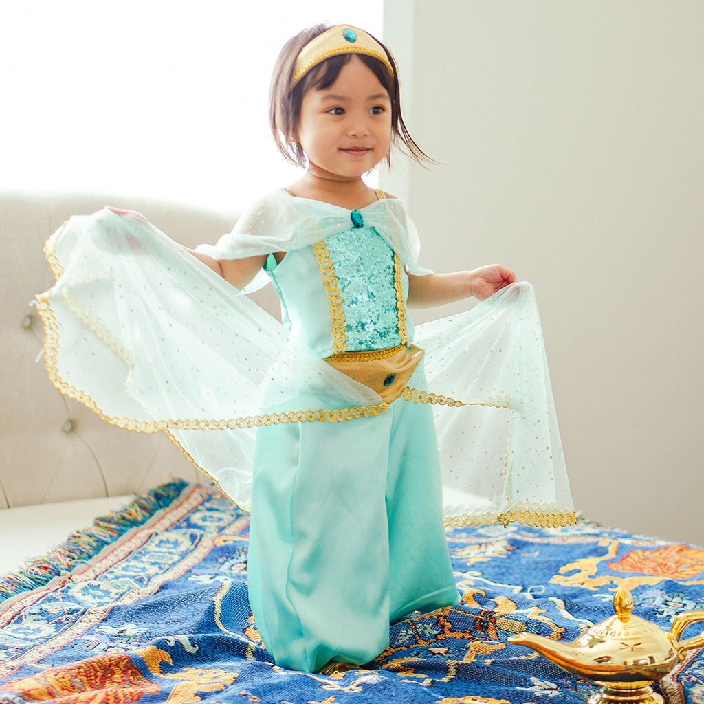 Enfants Princesse Robe Princesse Jasmine Cosplay Costume Filles Rob