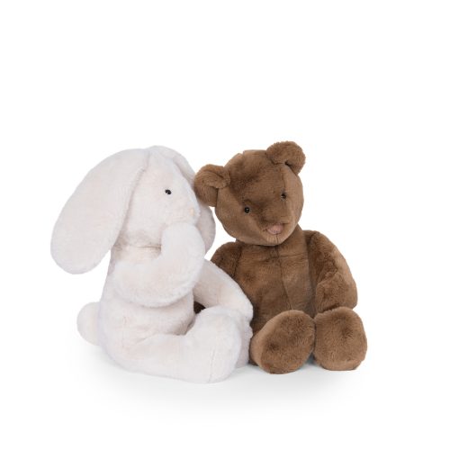 Peluche ours et Lapin géant crème ARTHUR ET LOUISON revendeur MOULIN ROTY saint pierre reunion magasin de jouet pour enfant ile de la reunion 974