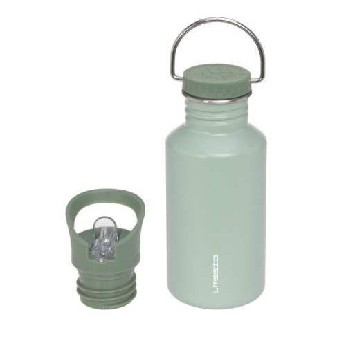 Gourde isotherme inox VERT revendeur officiel MARQUE LÄSSIG pour enfant boutique pour enfant saint pierre ILE DE LA REUNION rentrée des classes écoles livraison 974