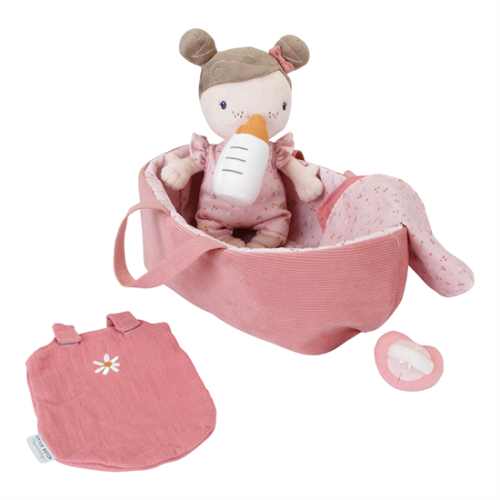 Poupée en tissu et son couffin ROSA revendeur officiel LITTLE DUTCH magasin de jouet et cadeau pour enfant saint pierre 97410 LA REUNION 974 livraison sur toute l'ile