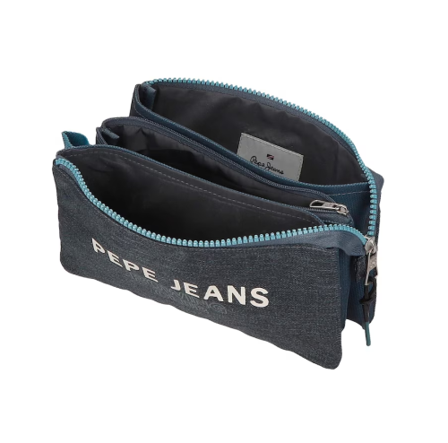 Trousse triple compartiment de qualité pour enfant boutique pour enfant saint pierre ILE DE LA REUNION rentrée des classes écoles livraison 974 garçon PEPE JEANS