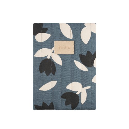 Protège carnet de santé HYDE PARK blue black tulips revendeur NOBODINOZ magasin puériculture à St pierre 97410 livraison LA REUNION 974