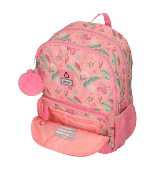 Sac à dos à roulettes pour école primaire cartable de qualité boutique pour enfant saint pierre ILE DE LA REUNION rentrée des classes écoles livraison 974 fille rose papillon