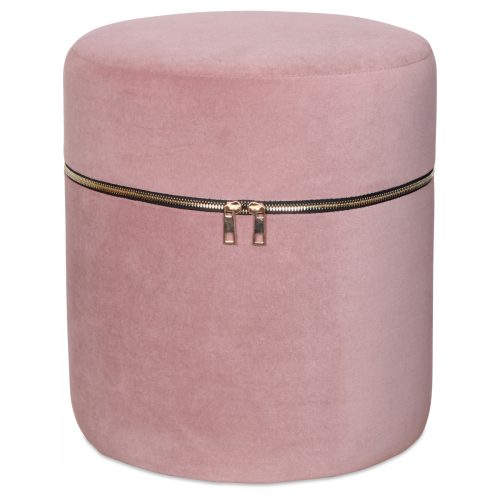 Pouf zip paris rose pouf pour coiffeuse magasin déco à st pierre 97410 livraison la réunion 974