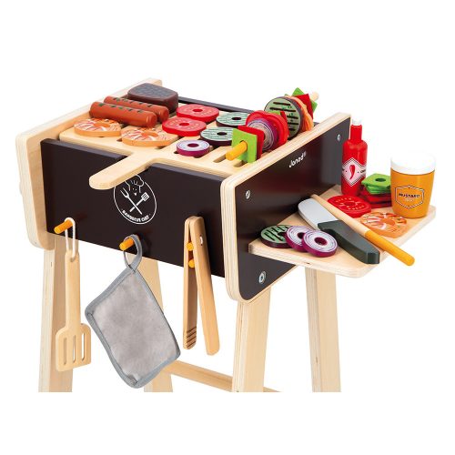 Barbecue en bois jeu imitation revendeur JANOD magasin de jouets en bois à St Pierre 97410 livraison la Réunion 974