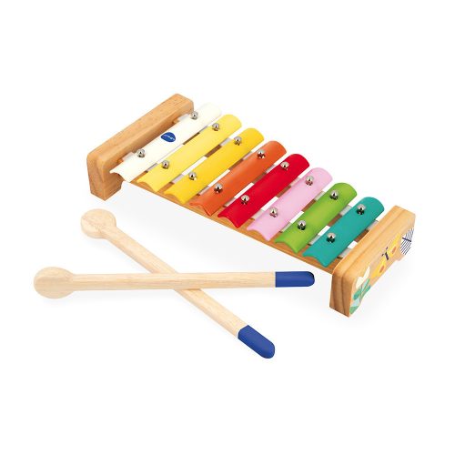 Set musical GIOIA xylophone tambourin flute instrument de musique enfant éveil musical revendeur officiel JANOD jouet en bois magasin de jouet saint pierre 97410 La Réunion 974