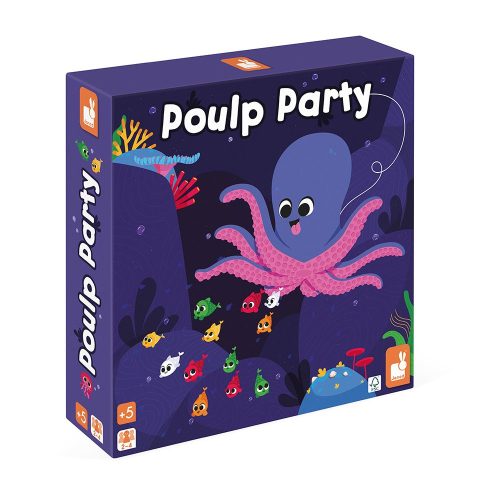 Poulp party jeu de société enfant jeu de rapidité et de stratégie revendeur JANOD magasin de jouets en bois à St Pierre 97410 livraison la Réunion 974